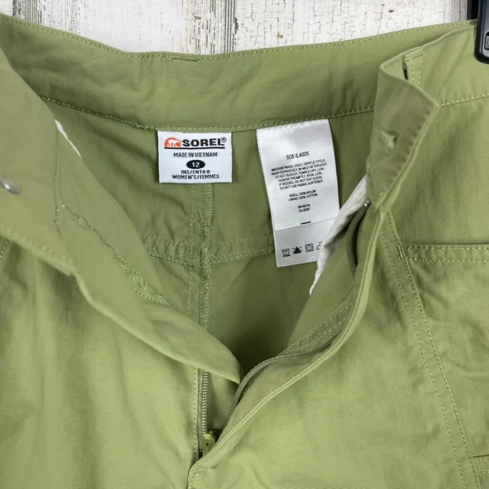 Sorel shorts green size 12‎ active outdoor hiking fishing quick dry sporty